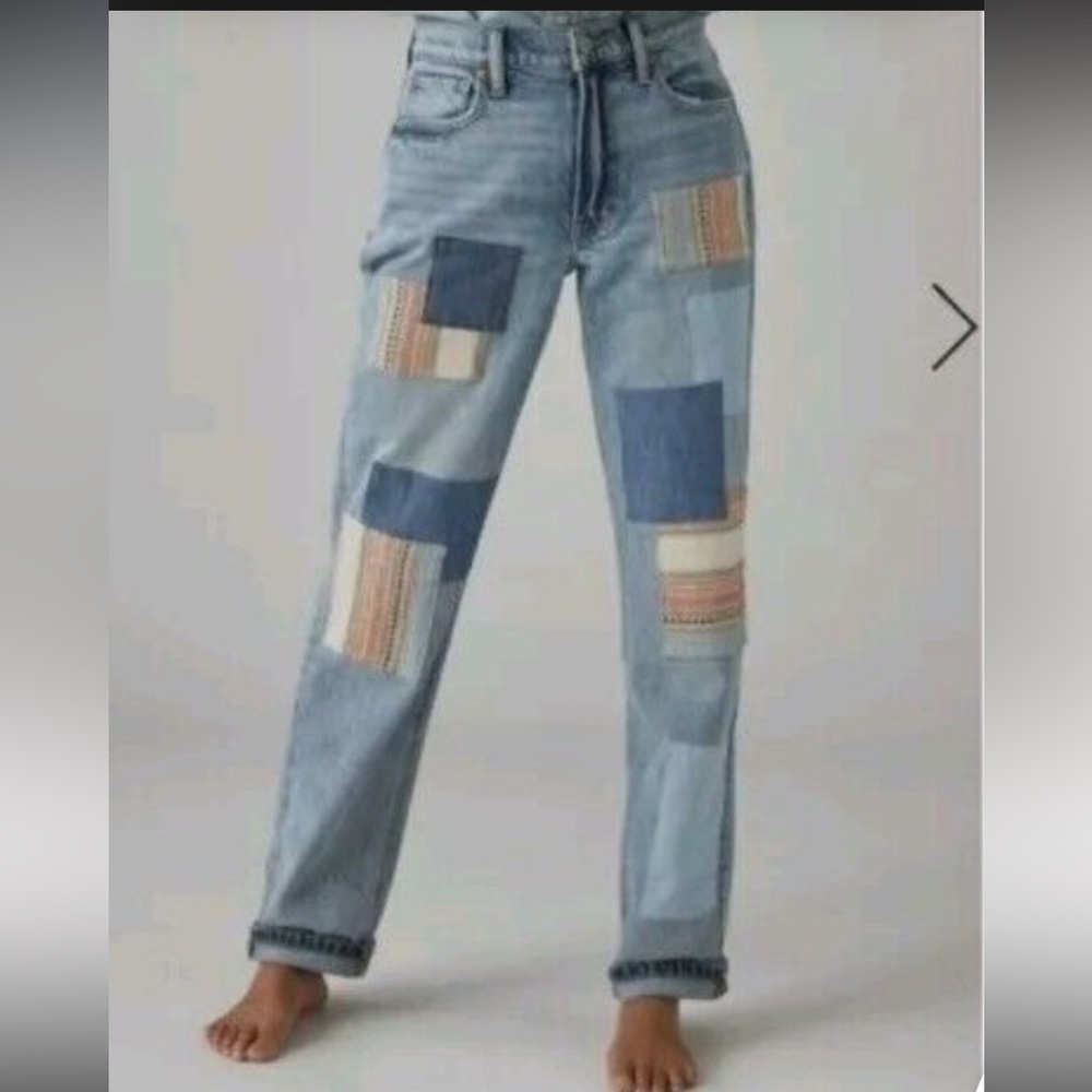 Lucky Brand
Lucky Legend Mid Rise Patchwork Boyfriend Jeans